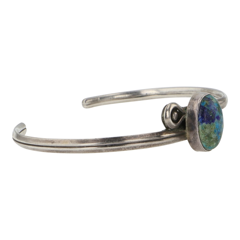 Navajo Chrysocolla Cuff Bracelet - 2