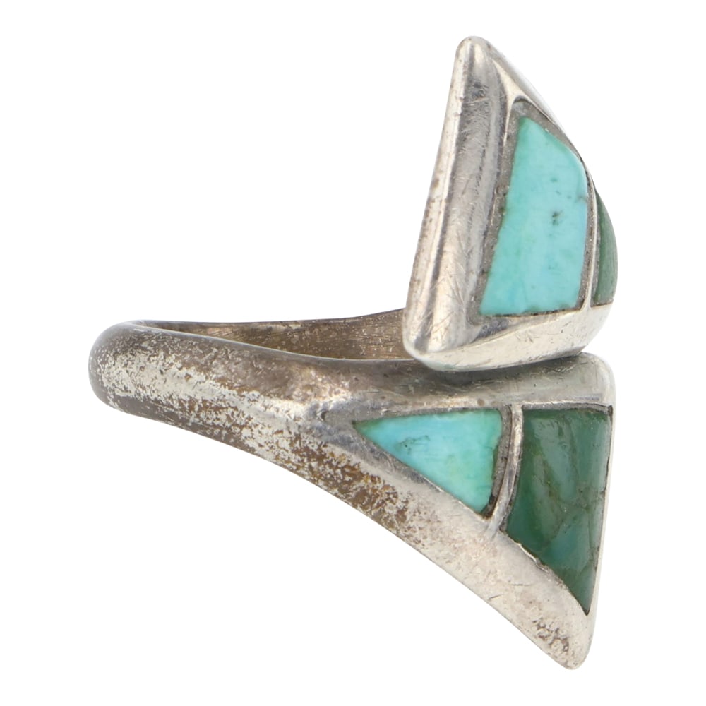 Navajo Turquoise Adjustable Ring - 2