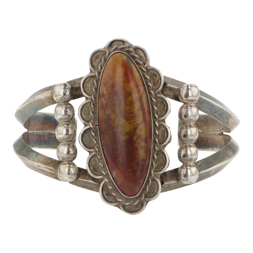 Vintage Navajo Petrified Wood Bracelet (1 of 3)