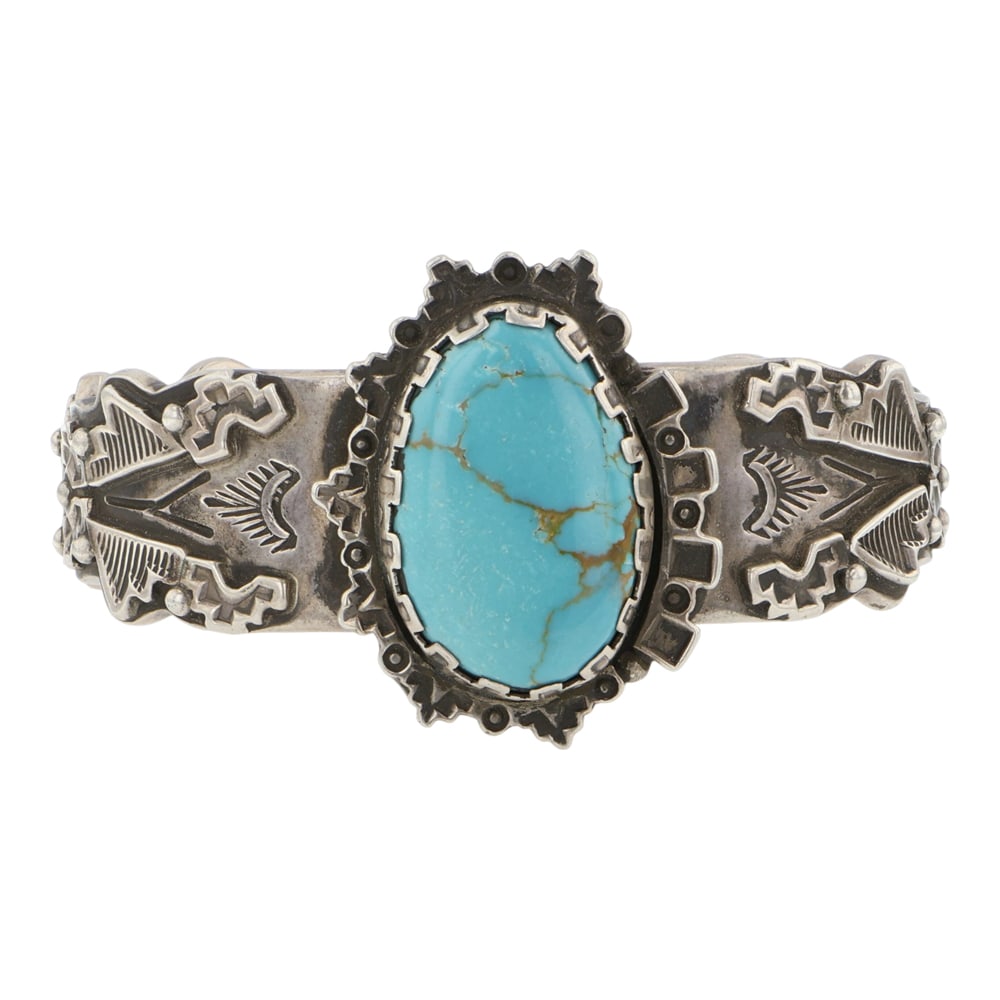 Kit Carson Anglo Southwestern Jeweler & Metalsmith Pilot Mountain Turquoise Bump out Detailed Stamp (1 of 4)