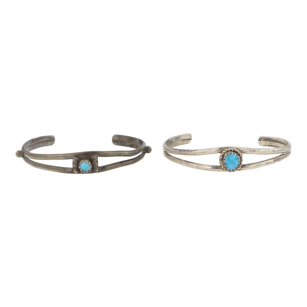 Lot of Two Baby Bracelets Turquoise Baby Bracelets (1 of 3)