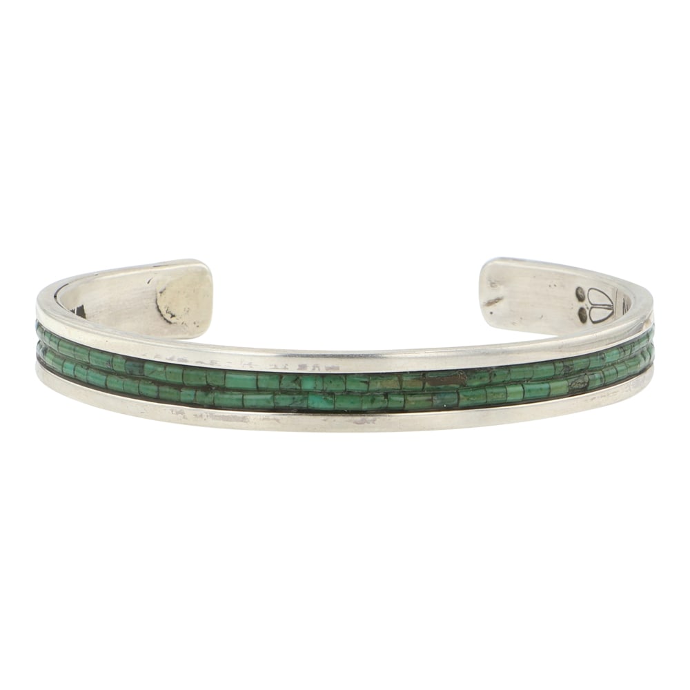 Alois Wagner (1963-2026) Award Winning Artist Nevada Turquoise Bracelet (1 of 4)