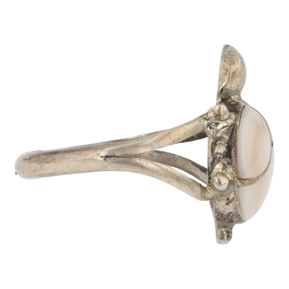 Zuni MoP Inlay Turtle Ring - 2