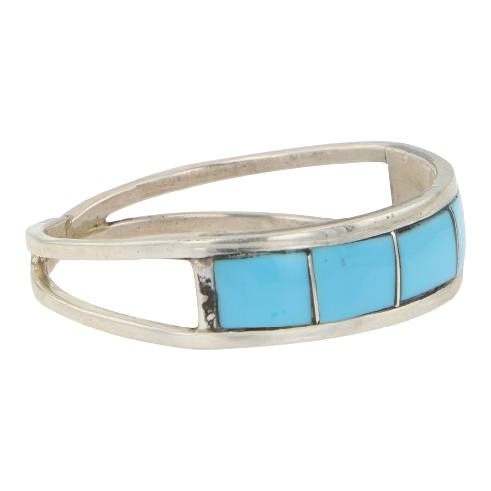 Zuni Turquoise Inlay Ring - 2