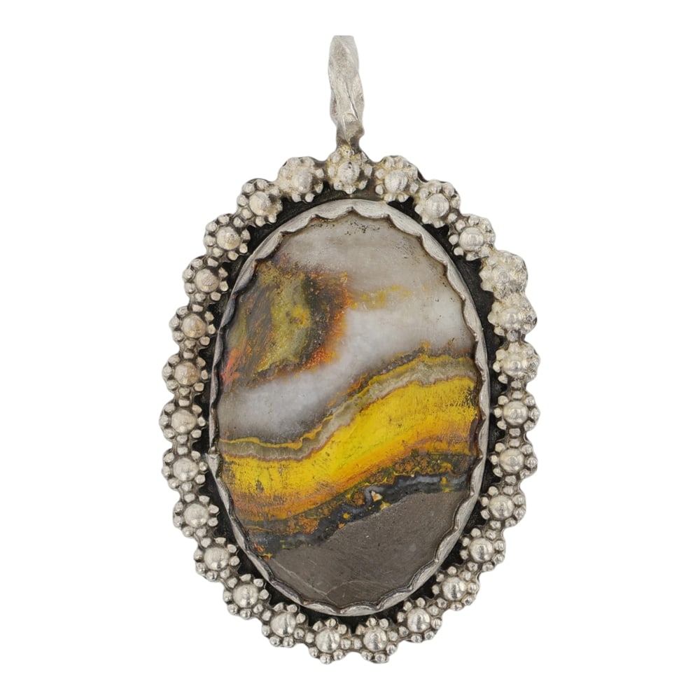 Navajo Bumble Bee Jasper Pendant (1 of 2)