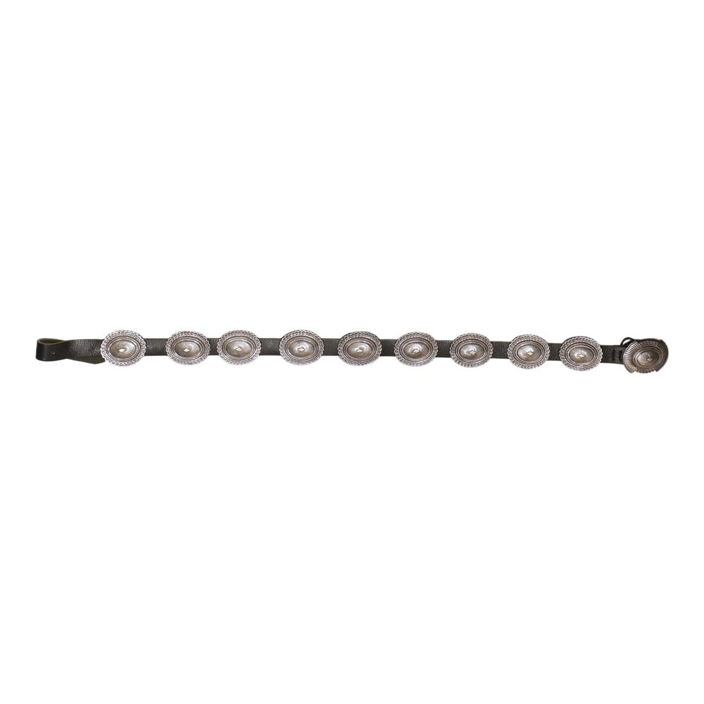 Gary Begay Navajo Plain Silver Detailed Intricate Stamp-Work Concho Belt: Sterling Silver | | Gary Begay Navajo Plain Silver Detailed Intricate Stamp-Work Concho Belt | Navajo Native American Southwest Indian Jewelry | Good (no breaks or damages) | Approximate Weight: 399 G