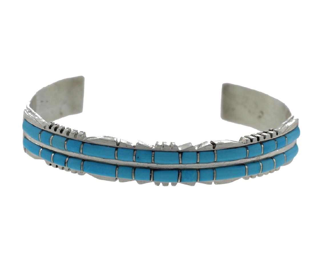 Sterling Silver  Turquoise Bracelet Zuni Native (1 of 1)