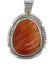 Sterling Silver Spiny Oyster Shell Pendant Navajo