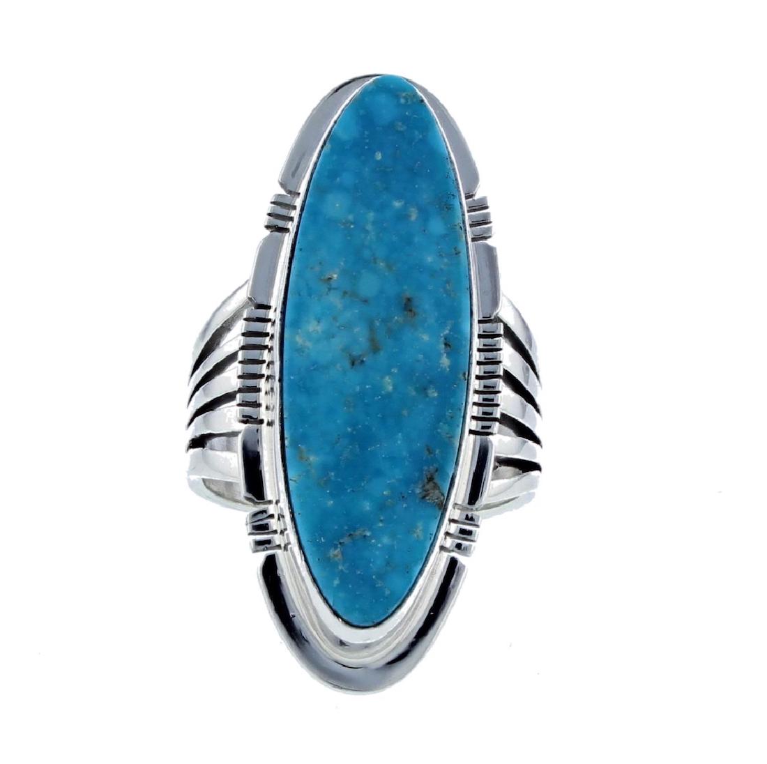 Sterling Silver  Turquoise Ring Navajo Native American (1 of 1)