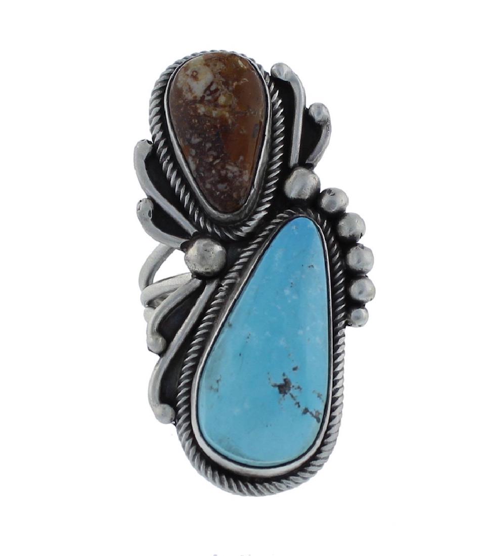 Sterling Silver  Turquoise Ring Navajo Native American (1 of 1)
