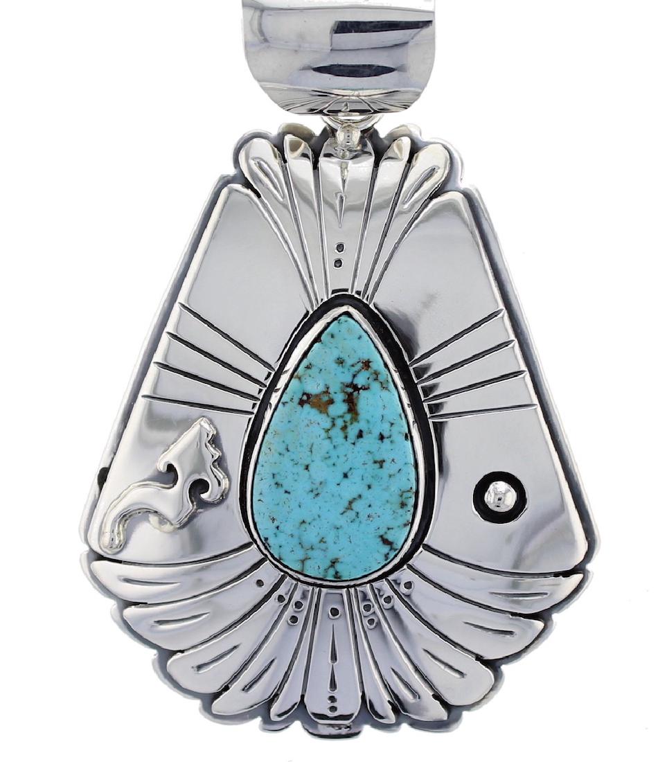 Sterling Silver  Turquoise Pendant Navajo Native (1 of 1)
