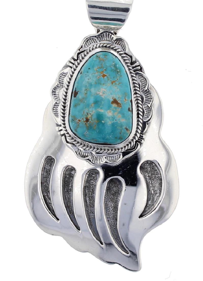 Sterling Silver  Turquoise Pendant Navajo Native (1 of 1)