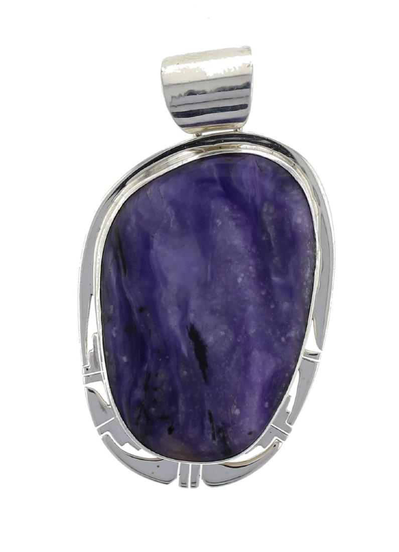 Sterling Silver  Chaorite Pendant Navajo Native (1 of 1)