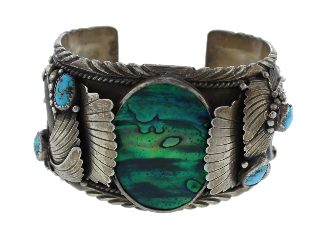 Sterling Silver  Abalone Shell / Turquoise / Coral  & (1 of 3)