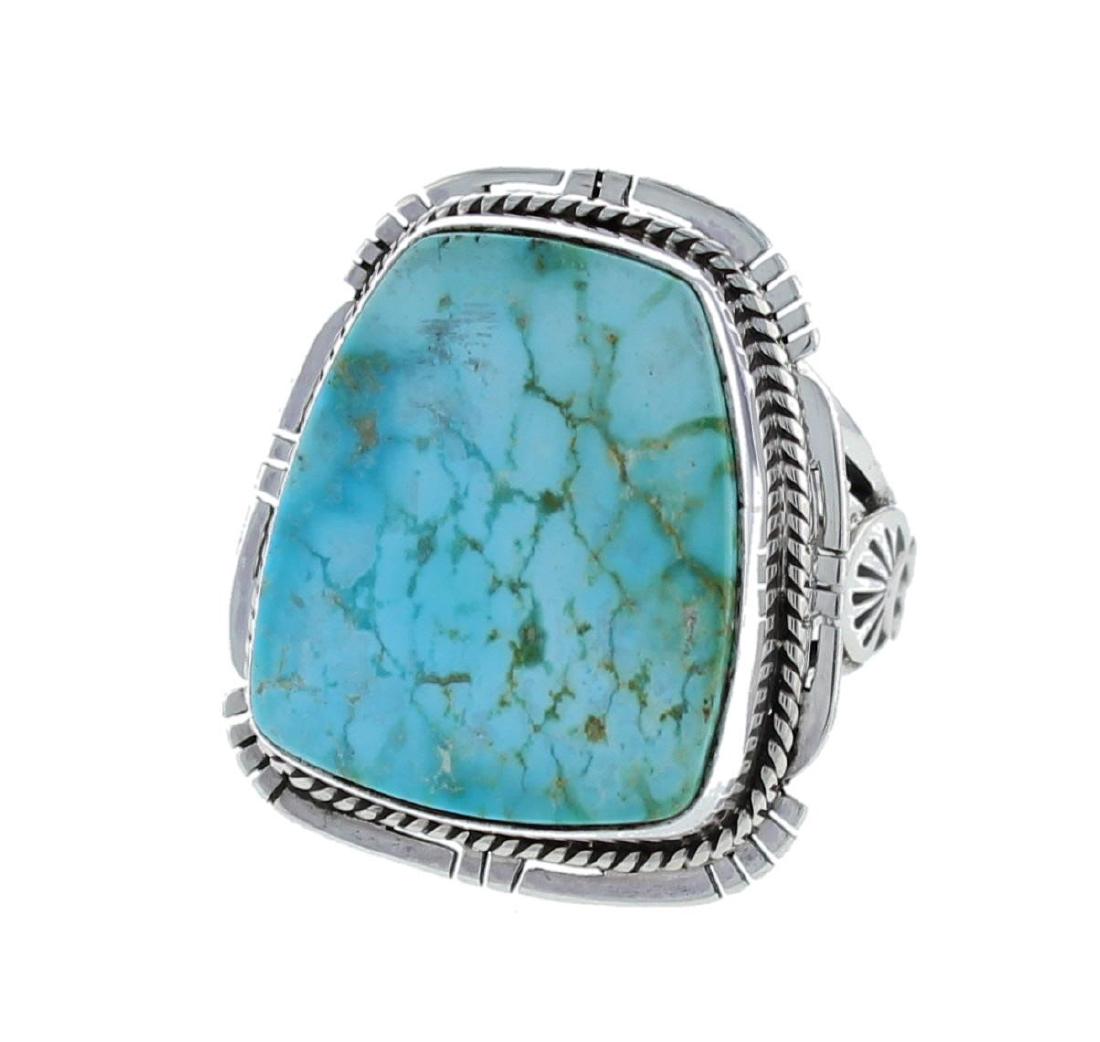 Sterling Silver  Turquoise Ring Navajo Native American (1 of 1)