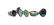 Sterling Silver Mixed Stone Ring Lot of 5 Navajo Native