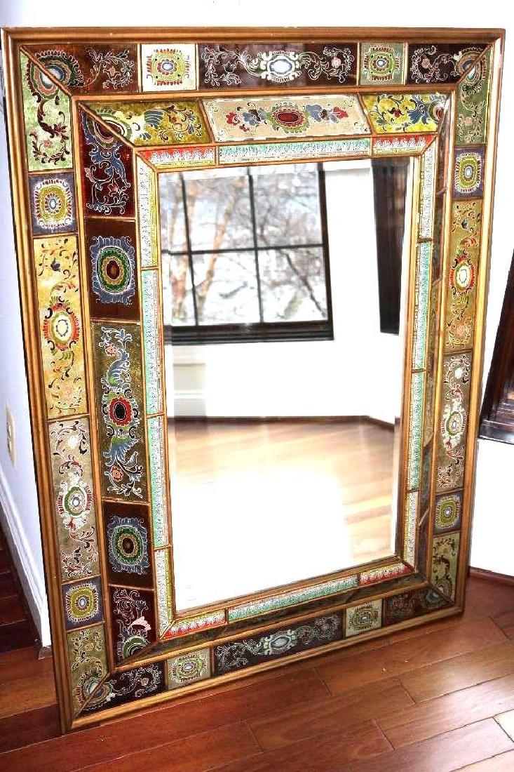 Artsy Mirror: Exquisite one of a kind antique style raised panel mirror. 36"W X 49"H