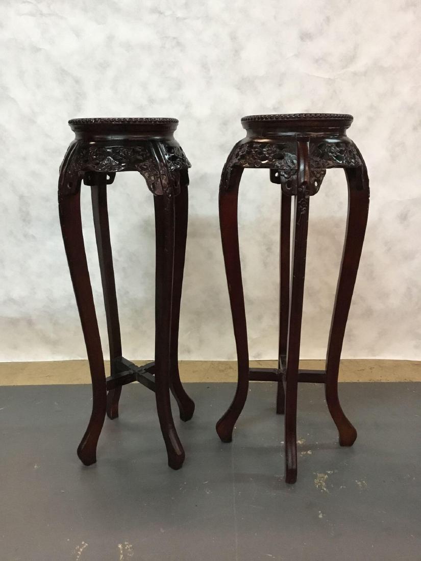 Marble Center handcarved Round pedestal/plant stand (1 of 10)