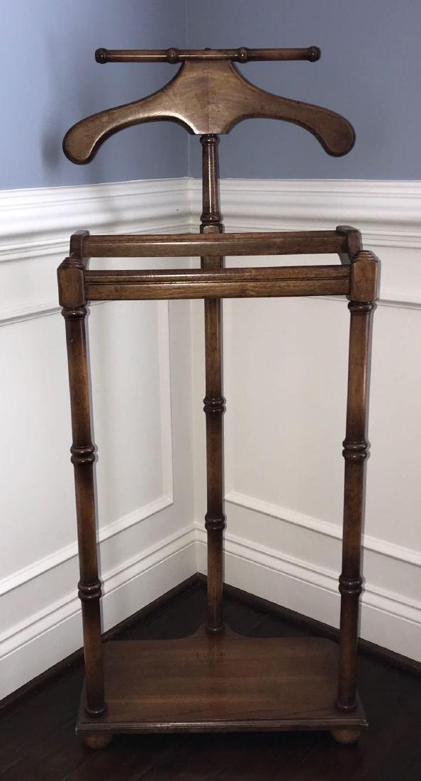 Men's Valet, Carved Wood: Men's Valet, Carved Wood Size: 17"W x 11"D x 44"H