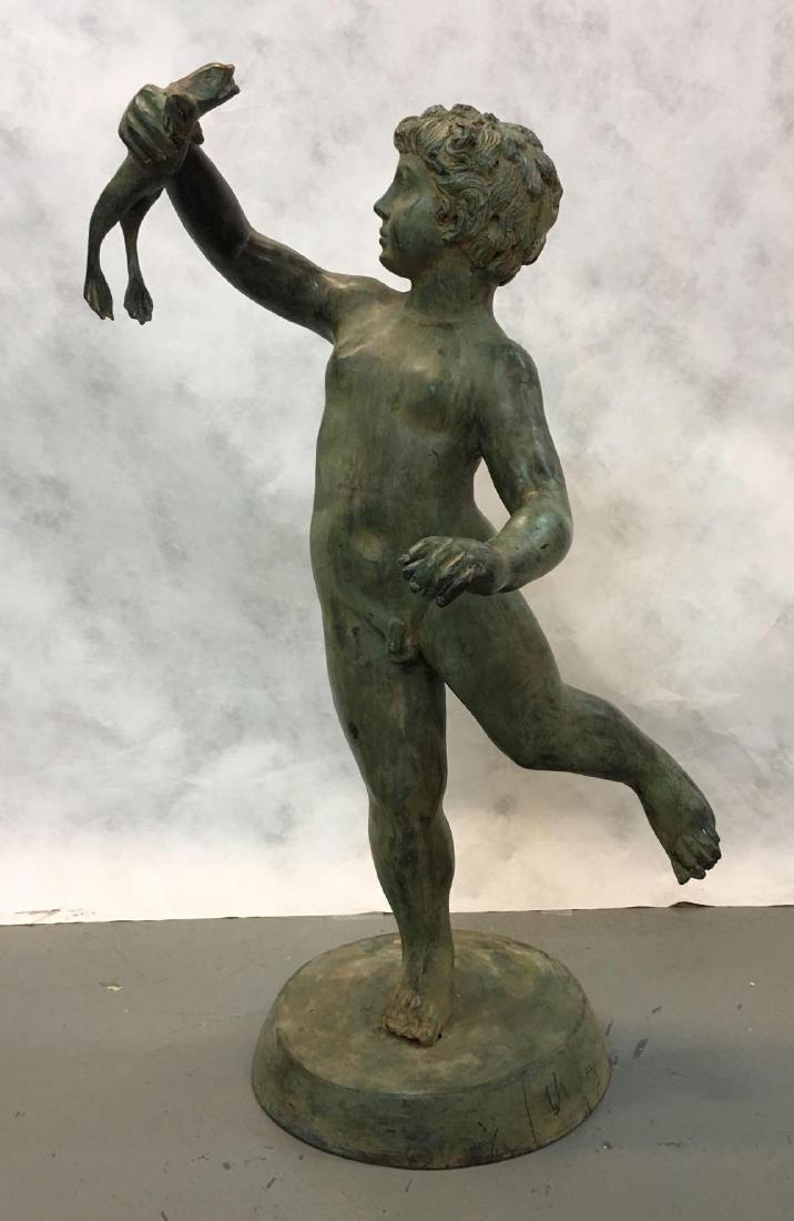 Bronze fountain, boy with frog (1 of 10)