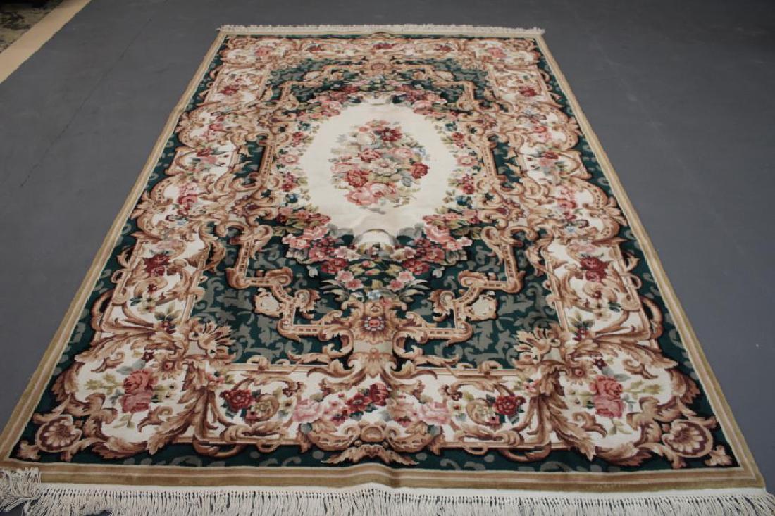 6 x 9 French Aubusson handmade 100%Â wool rug (1 of 8)