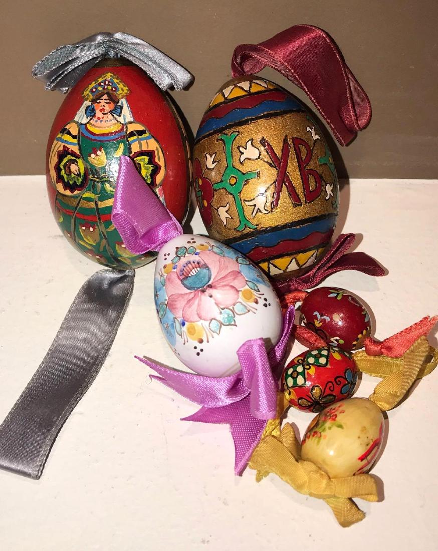 Set of Six Assorted Hand Painted Russian Collectors (1 of 10)