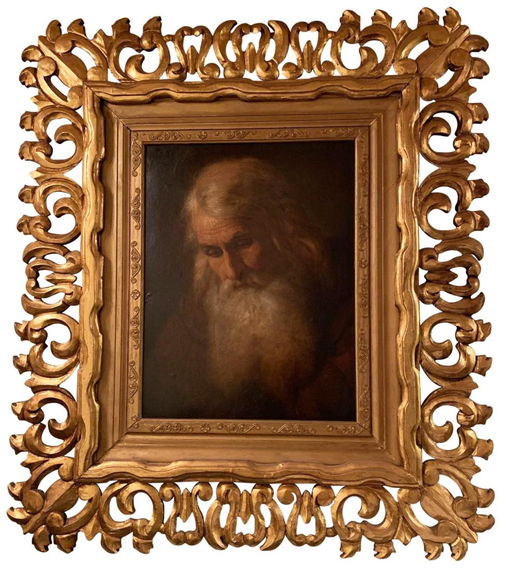 Exquisite Oil Painting With Carved Scroll Wood Frame May 01