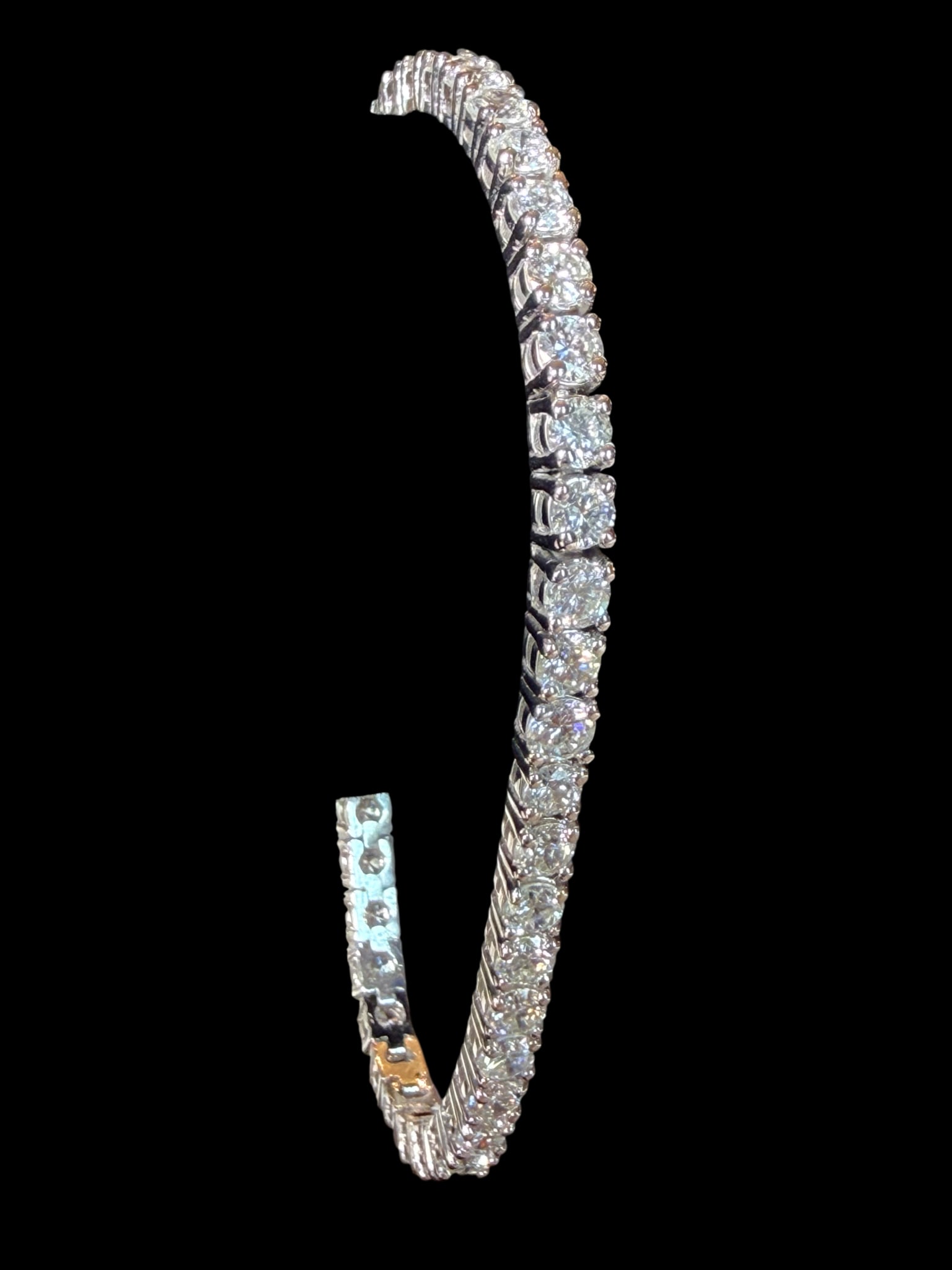 8 Carat Diamond Tennis Bracelet | 46 Stone VS Clarity F-G Color | 14K White Gold (1 of 10)