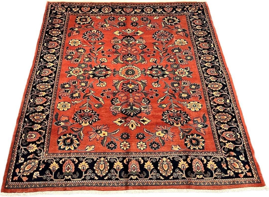 $7,500 Persian Mahal Wool Rug, 7'5" x 9'2" (1 of 5)
