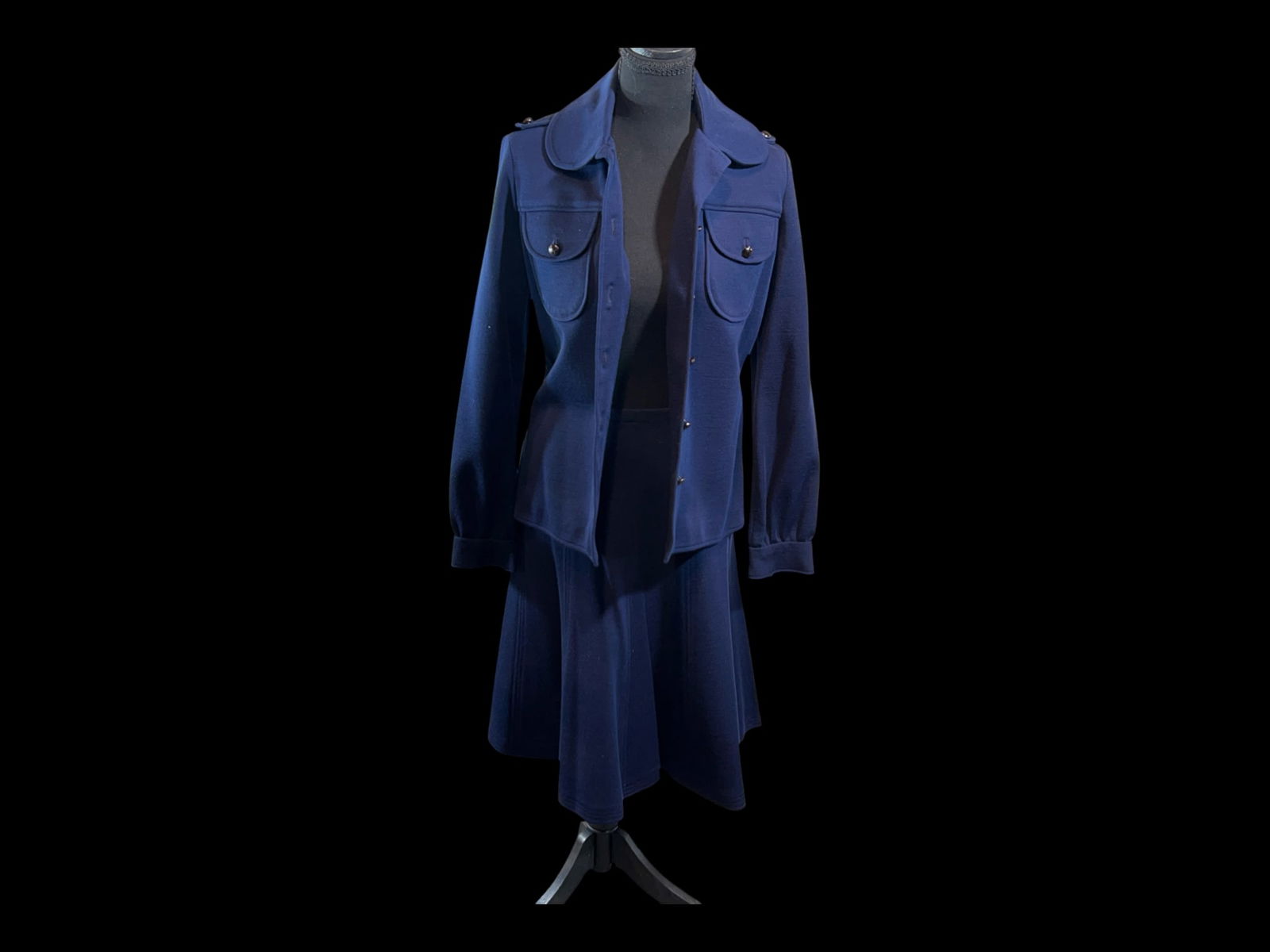 Saks Fifth Avenue 'Sibly Cottrell' Tailored Coat Dress, Blue, Size 10 (1 of 4)