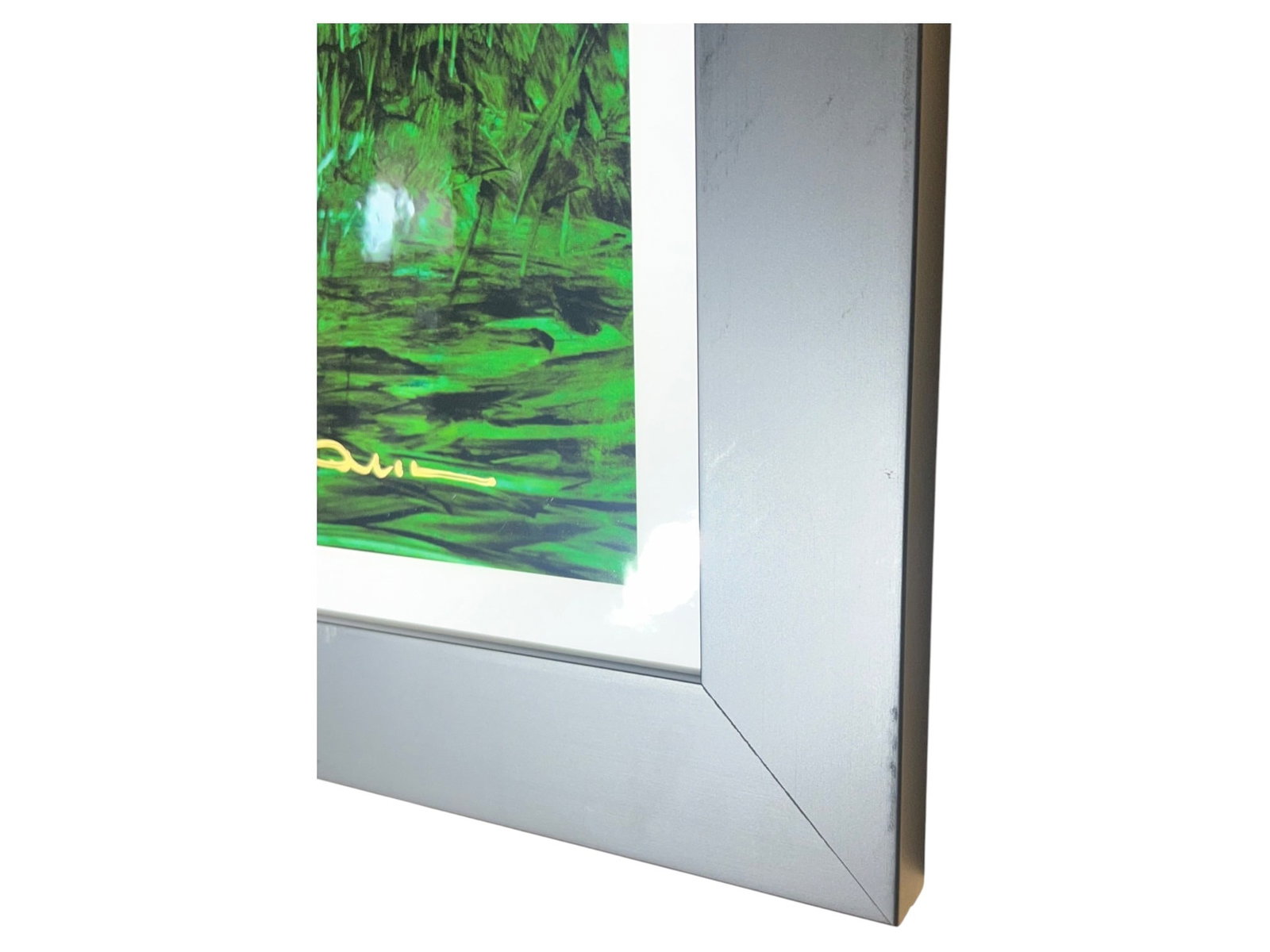 $3,000 Radiant Sun in Green, Gold and Blue, Signed Giclée on Paper by Kamran Khavarani, Abstrac - 6