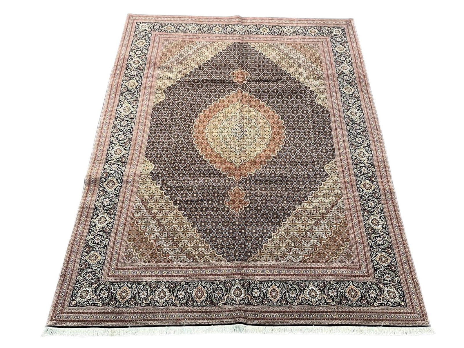$28,800 - Mahi Persian Tabriz Carpet, Hand-Knotted Wool & Silk, 8'3" x 11'3" - 4