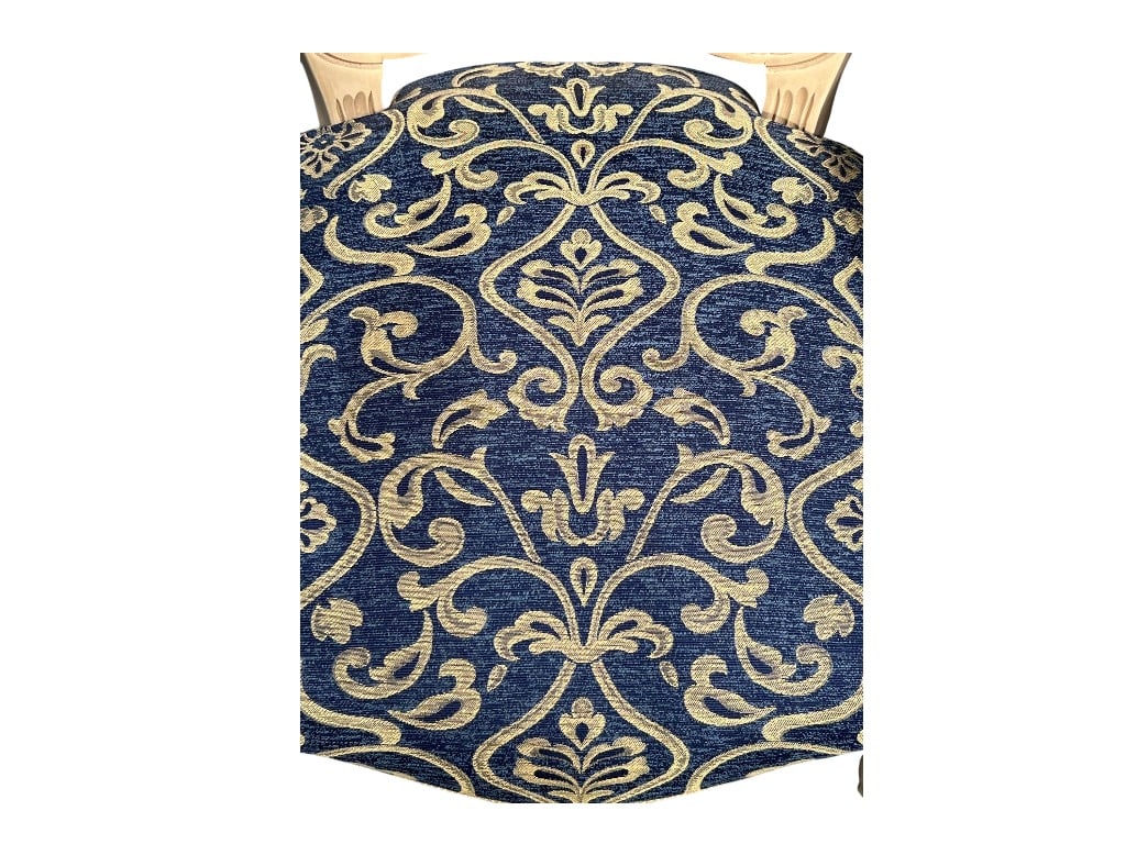 Italian Upholstered Louis XV Style Armchair with Carved Frame - 3