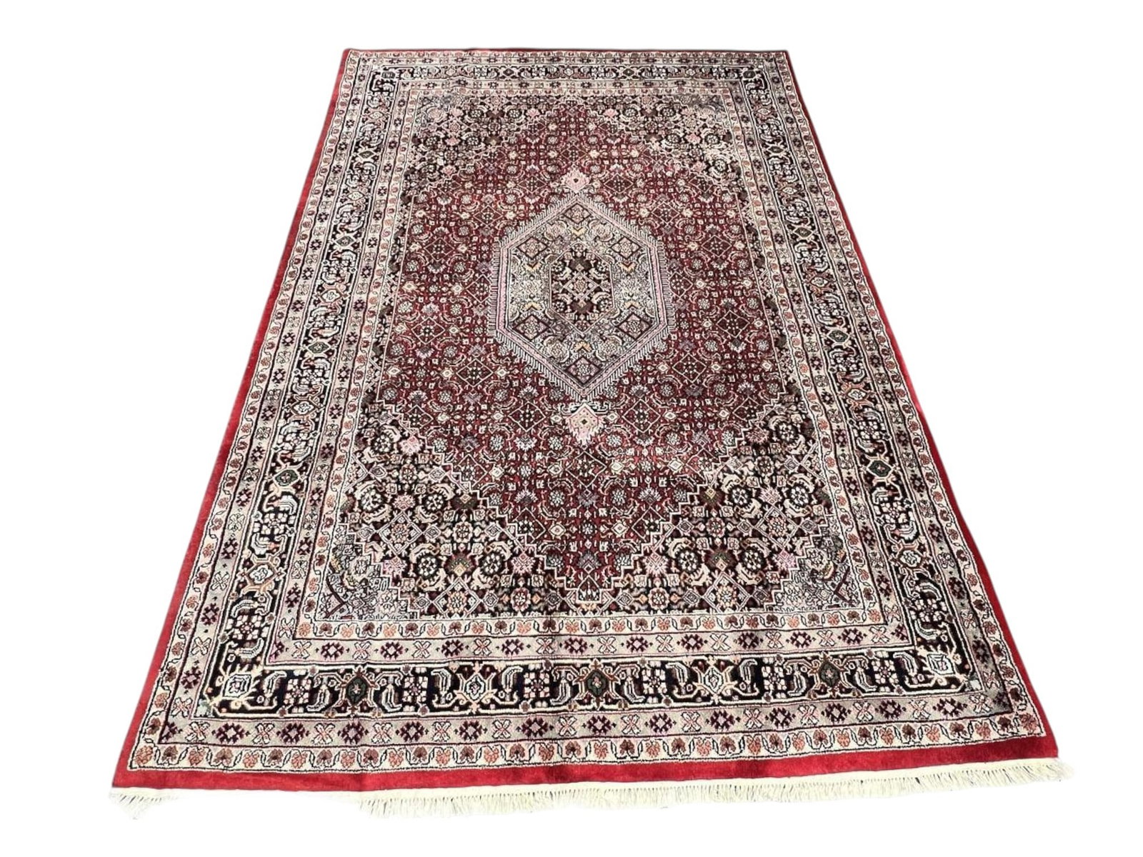$3,375 - Herati Field Ruby Rug, Bidjar Design, Hand-Knotted Wool, 5'6" x 8'0" - 4