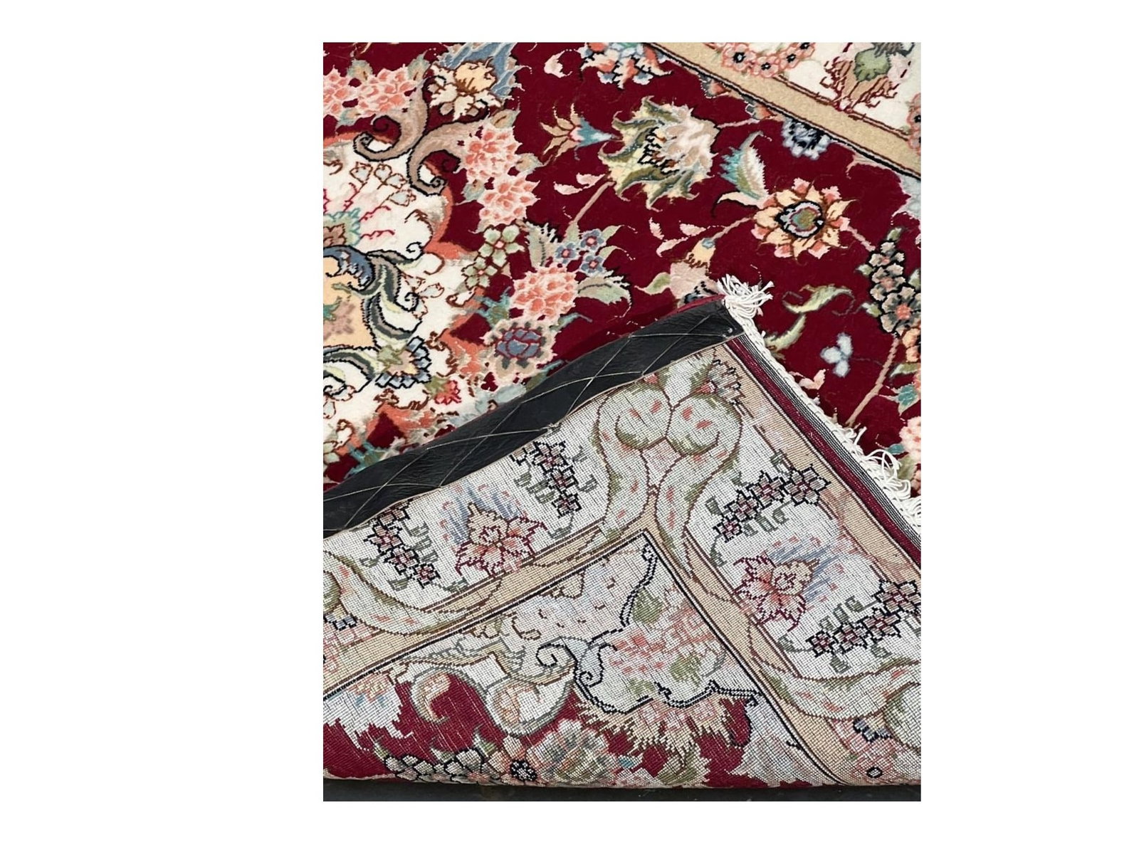 $9,120 - Wine Ground Persian Tabriz Runner, Hand-Knotted Wool & Silk, 2'8" x 11'7" - 4