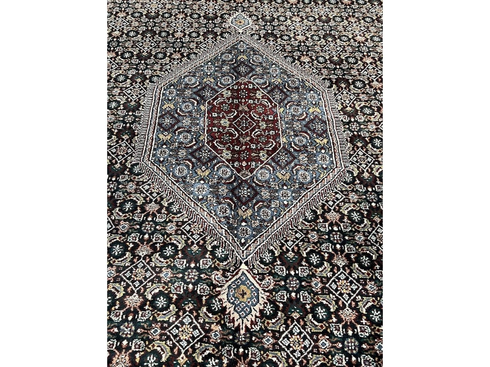 $6,940 - Palatial Herati Carpet, Bidjar Design, Hand-Knotted Wool, 11'11" x 18'3" - 3