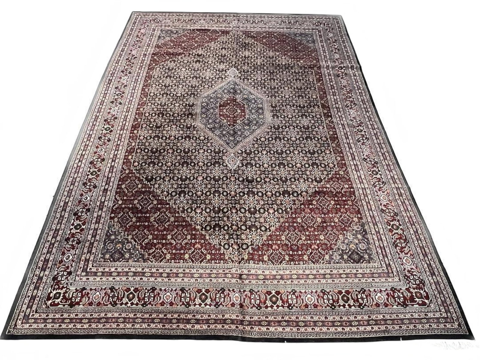 $6,940 - Palatial Herati Carpet, Bidjar Design, Hand-Knotted Wool, 11'11" x 18'3" - 4