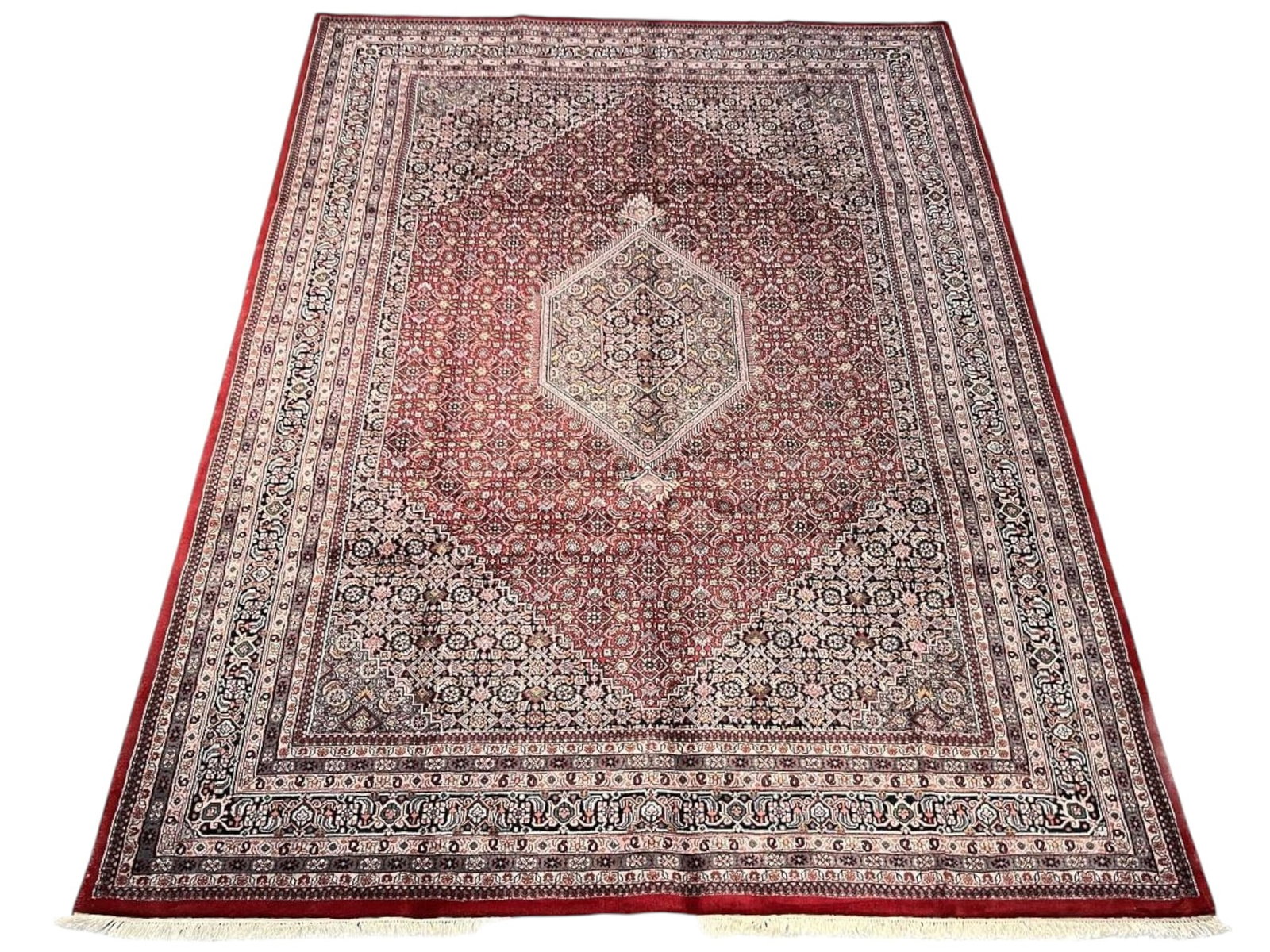 $7,525 - Room-Size Herati Carpet, Bidjar Design, Hand-Knotted Wool, 8'6" x 11'7" - 4