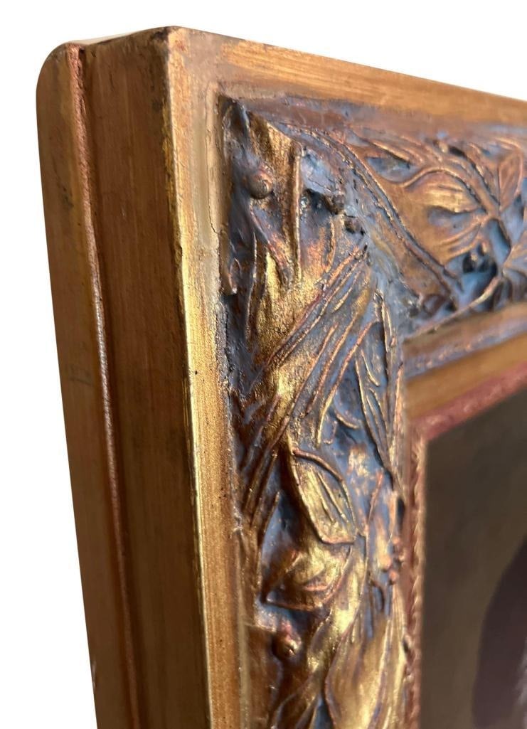 Oil Portrait Painting of a Gentleman in Decorative Gilded Frame - 3