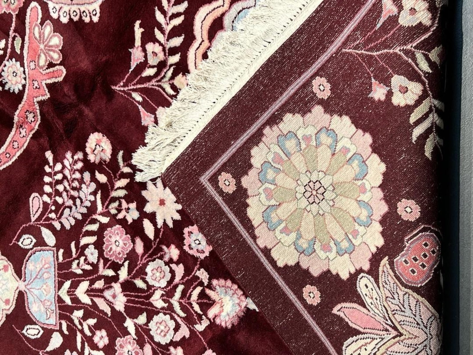 $4,180 - Suzani-Style Sampler Carpet with Butterfly Motifs, Hand-Knotted Wool, 8'2" x 10'0" - 3