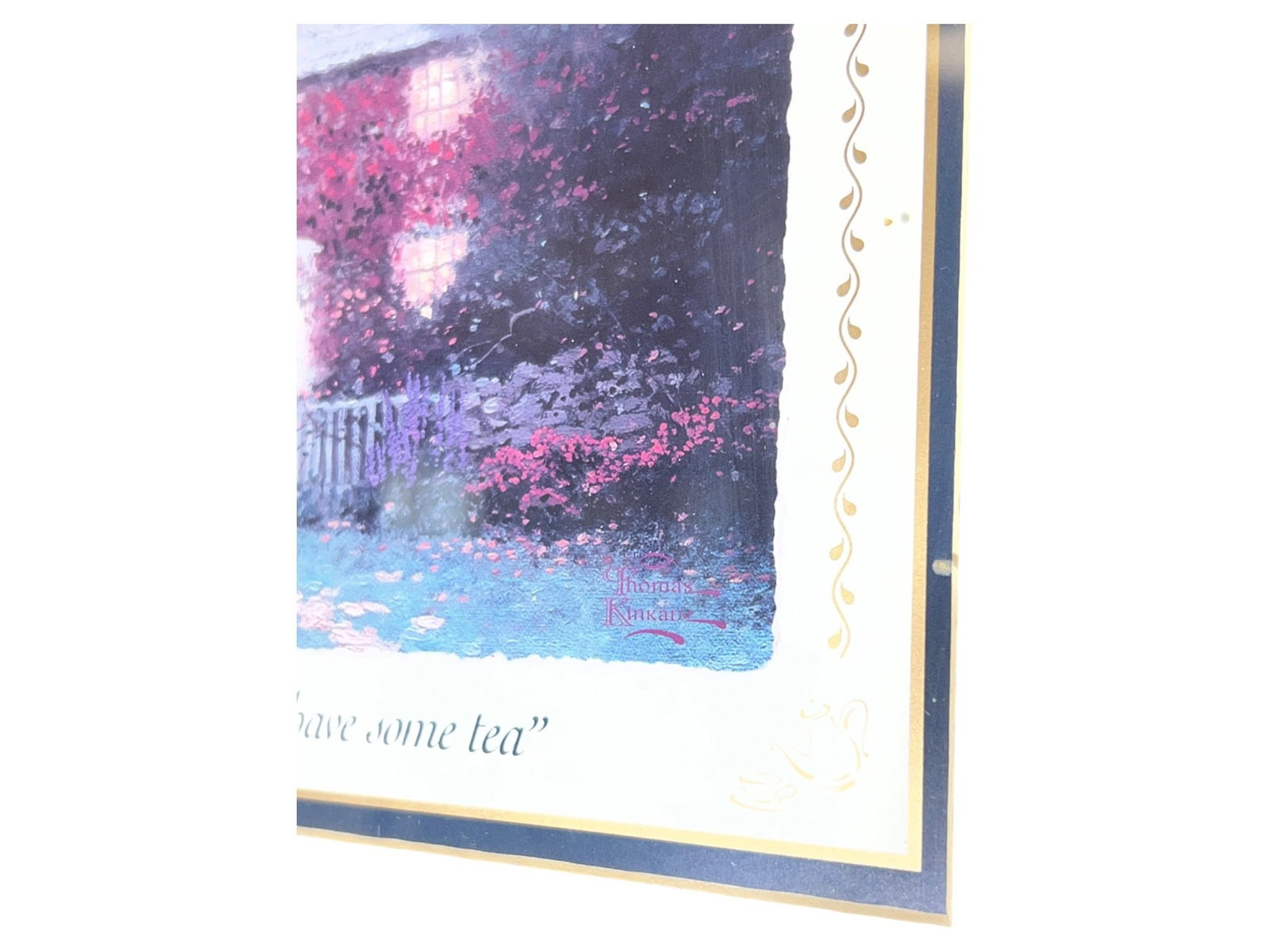 Print by Thomas Kinkade "Pye Corner Cottage" Framed Wall Art, 14 x 13 - 5