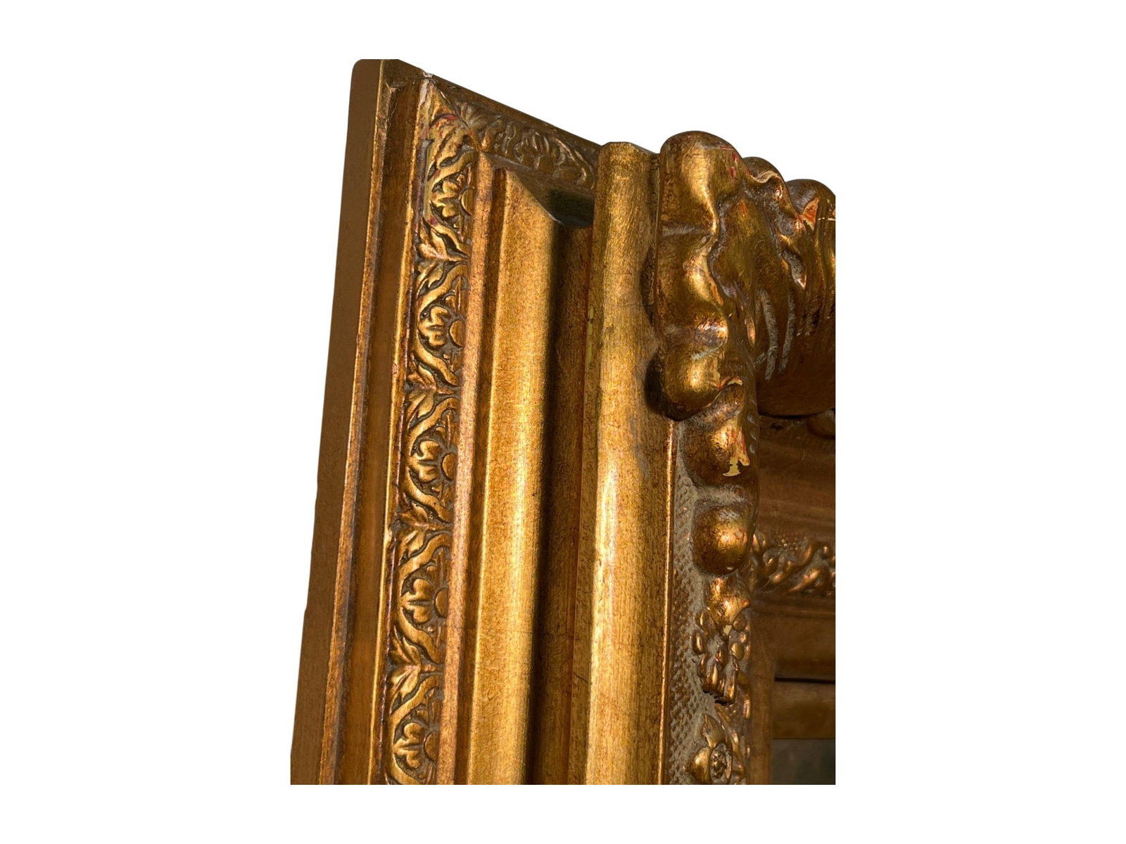 Portrait Painting in Ornate Gilt Carved Wood Frame - 7