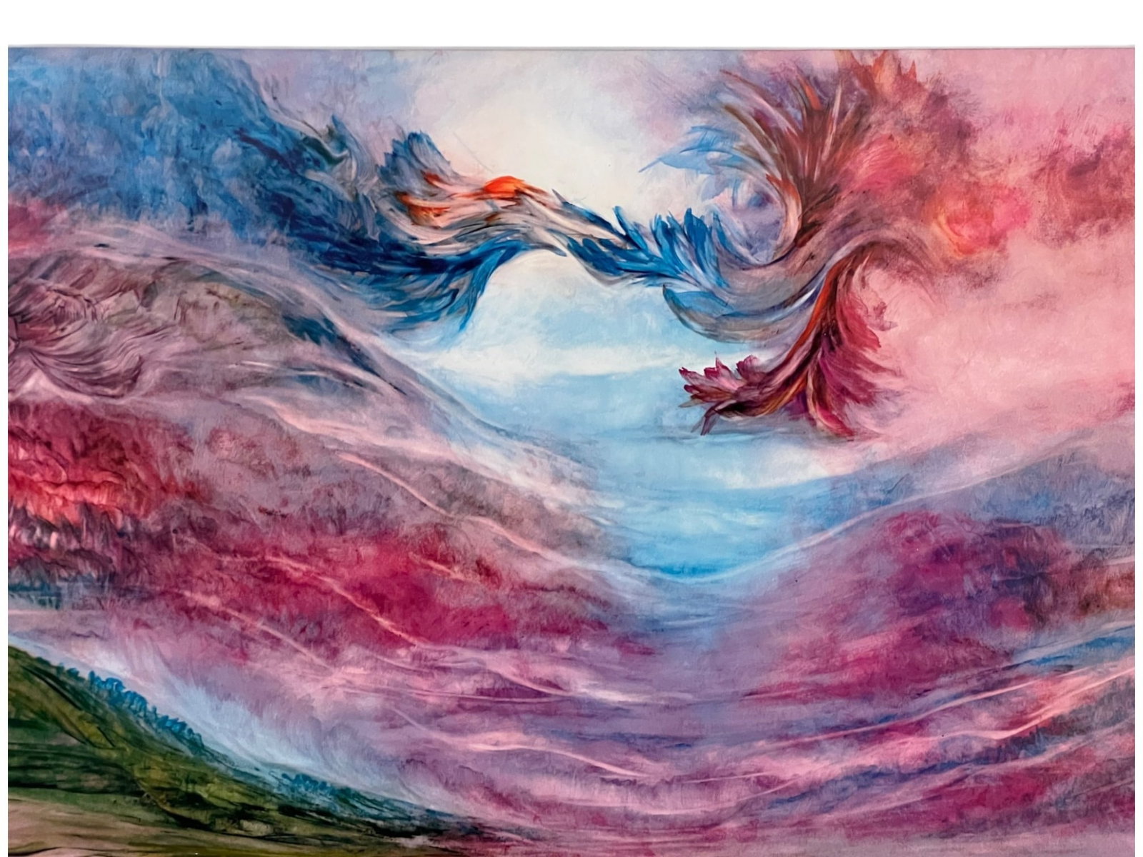 22 x 16 Kamran KhavaraniColorful Abstract Landscape Offset Print on Paper by Kamran Khavarani, Mo... - 2
