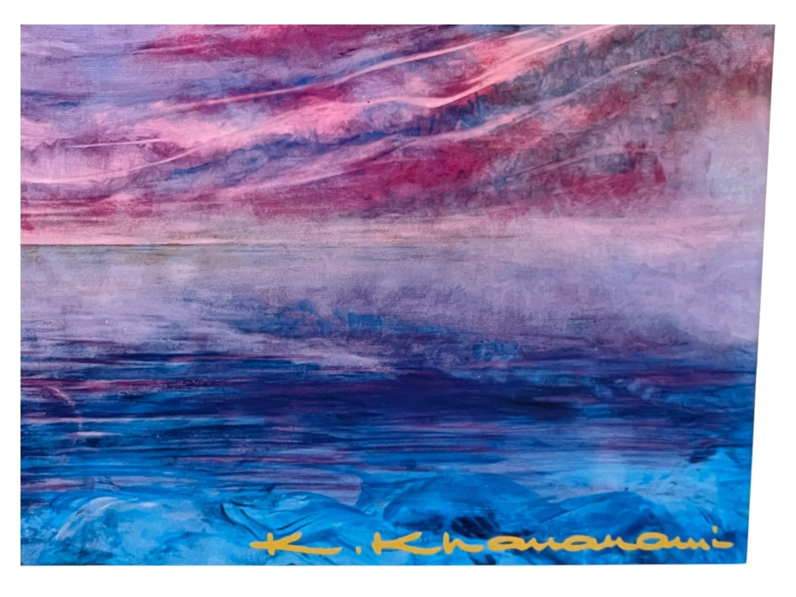 22 x 16 Kamran KhavaraniColorful Abstract Landscape Offset Print on Paper by Kamran Khavarani, Mo... - 3