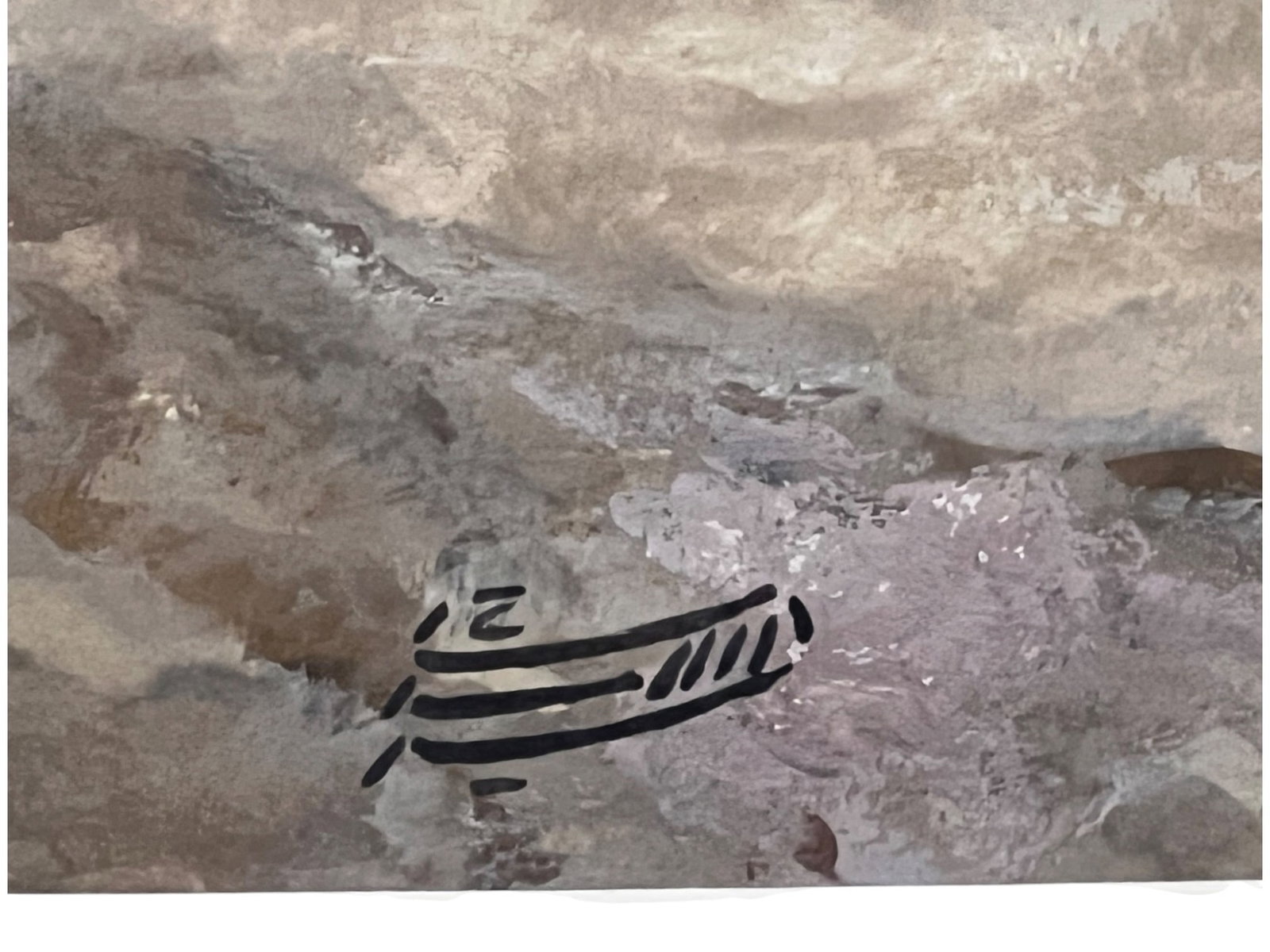 $950 Original Watercolor Desert Architectural Landscape, Hand Signed by Farah Saedi 20 x 16 - 3