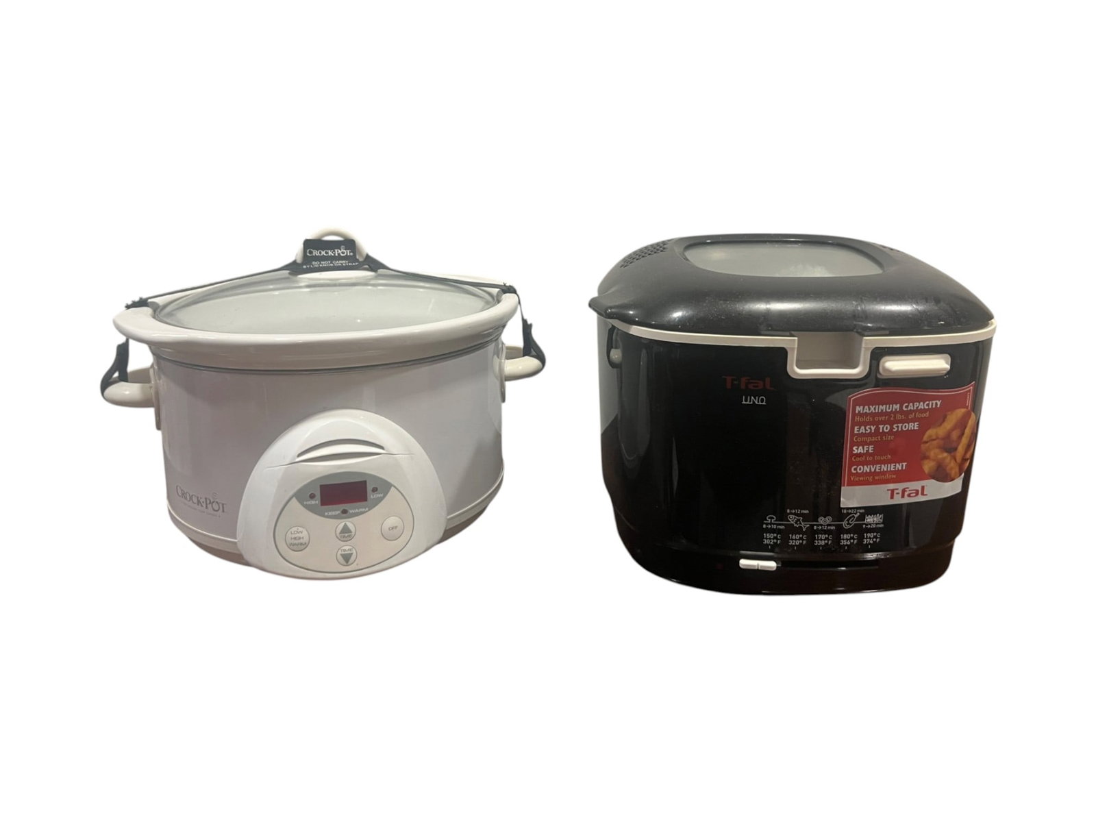 Kitchen Appliances Lot with Crock-Pot Slow Cooker and T-fal Uno Fryer (1 of 8)