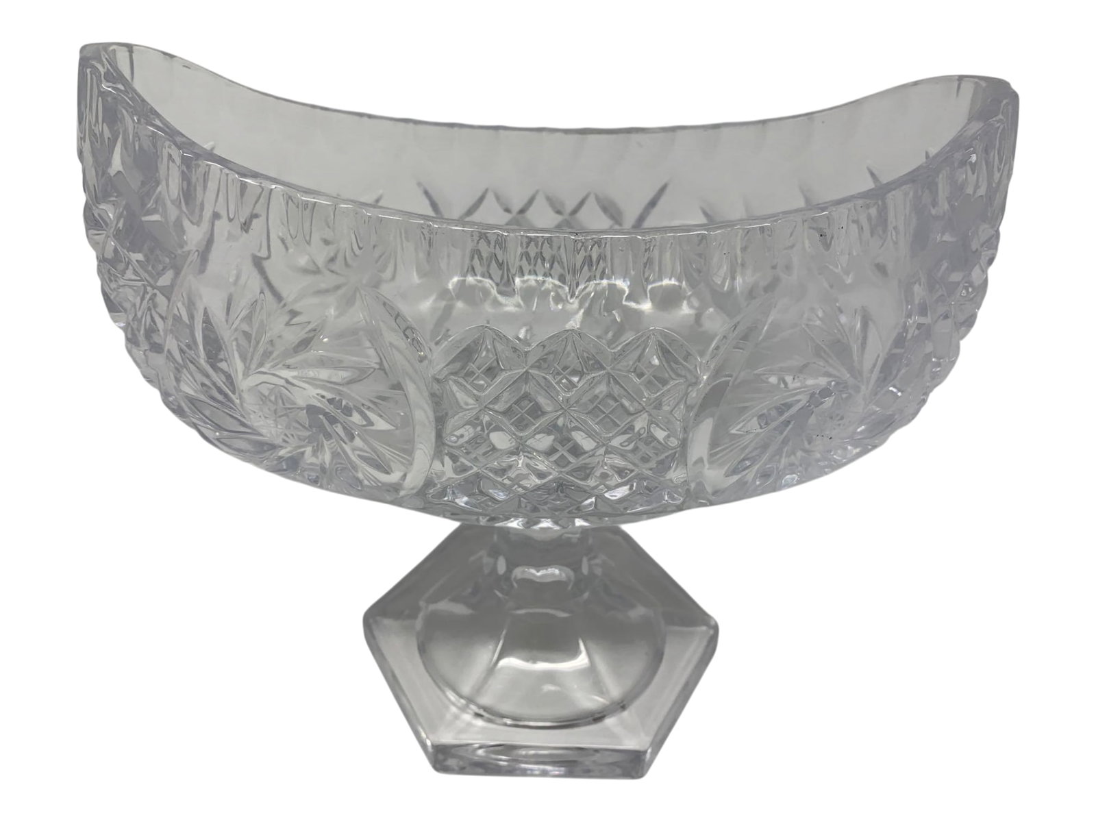 Cut Crystal Footed Fruit Bowl (1 of 3)