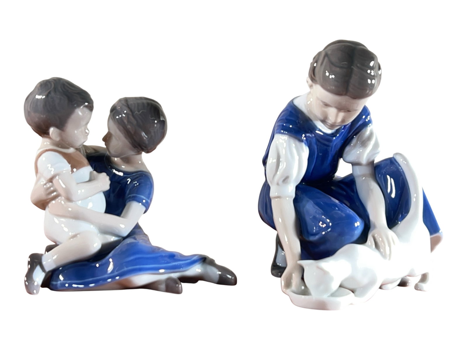 Pair Bing & Grøndahl Danish Porcelain Children Figurines, 6" (1 of 7)