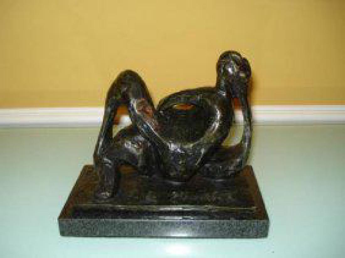 JACQUES LIPCHITZ RUSSIAN- LITHUANIAN ABSTRACT: JACQUES LIPCHITZ RUSSIAN- LITHUANIAN ABSTRACT Jacques Lipchitz (1891 -- 1973) Abstract Figural Bronze After Signed J. Lipchitz on Base. Measures 6 1/2" L X 5.8" Tall Base 7 1/2" L x 4 1/2" Wide Signed