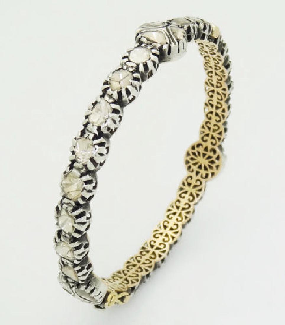 Estate Gold & Silver 10.00 Cts TCW Rose Cut Diamond (1 of 4)